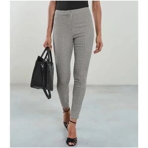 REISS Gio Jacquard Patterned Skinny Trousers US Sz 4